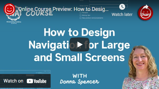 How to design navigation for large and small screens