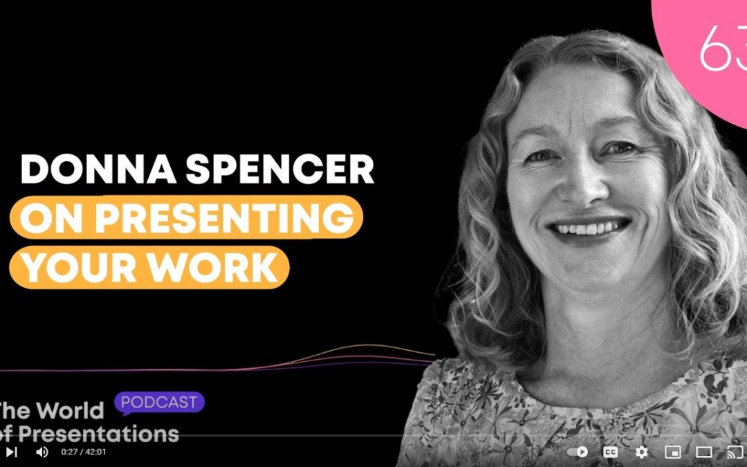 The Right Mindset for Presenting Your Work with Donna Spencer